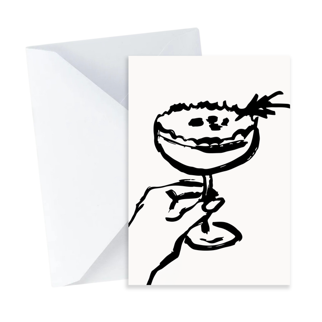 Espresso Martini Cocktail Christmas Card - Mini Card