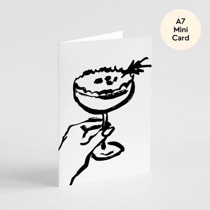 Espresso Martini Cocktail Christmas Card - Mini Card