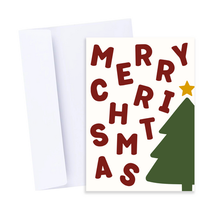 Wobbly Merry Christmas Card