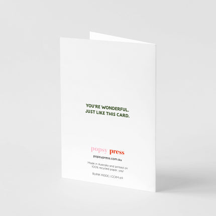 Wobbly Merry Christmas Card