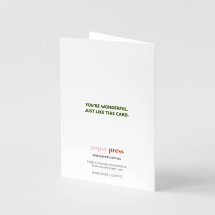 Christmas Tree Ornament Card