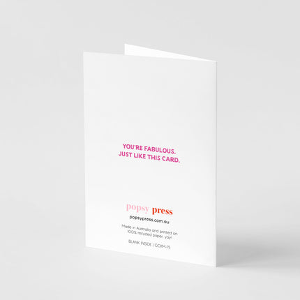 Pink Snow Globe Merry Christmas Card