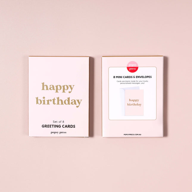 Retro Happy Birthday Mini Card Boxed Set