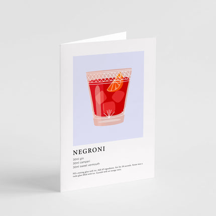 Negroni Cocktail Card
