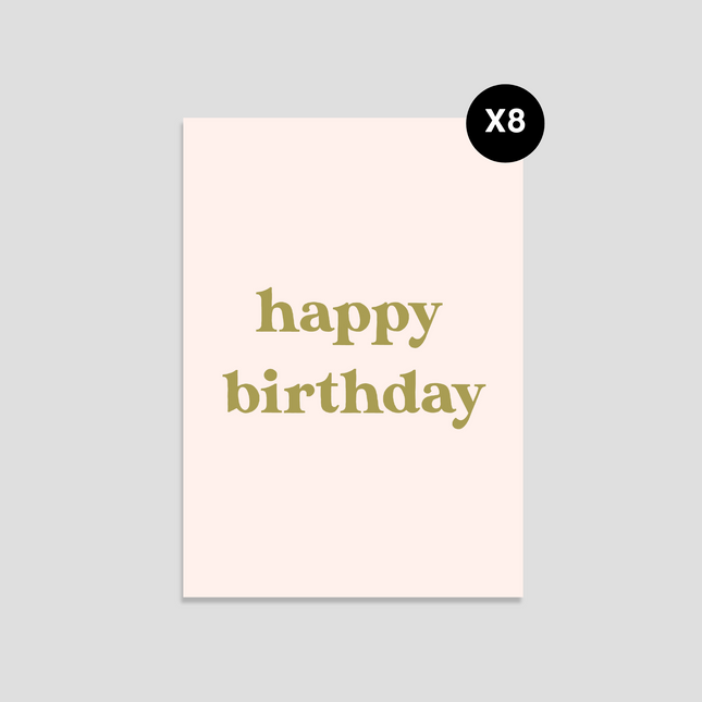 Retro Happy Birthday Mini Card Boxed Set