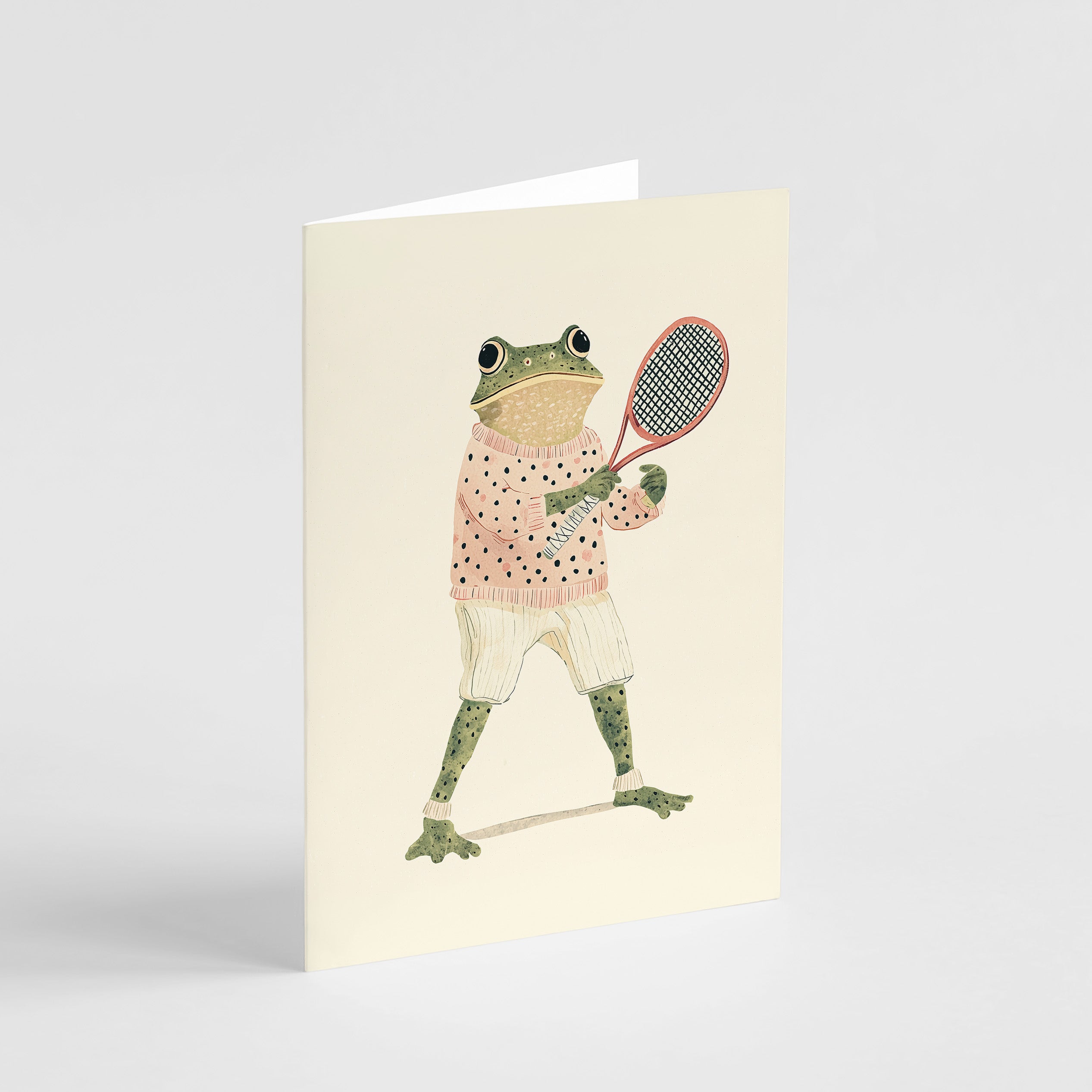 Tennis Frog Card