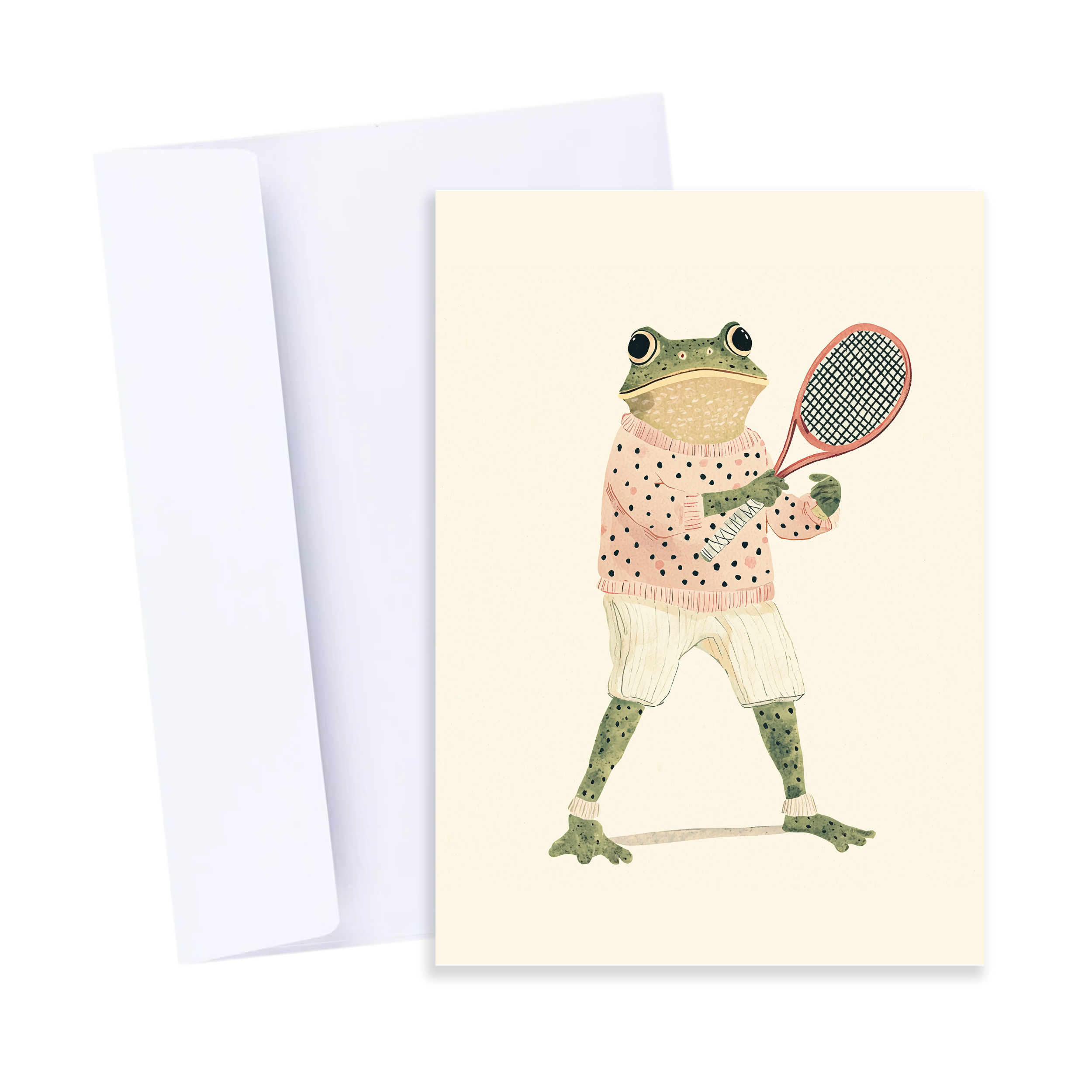 Tennis Frog Card