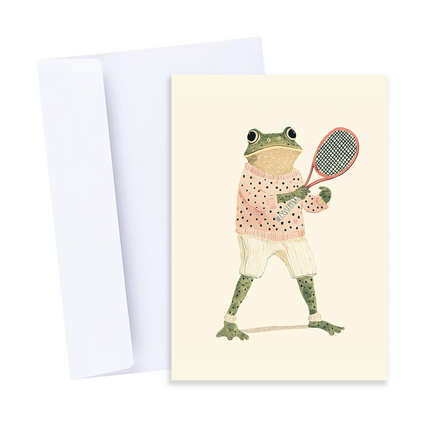 Tennis Frog Card