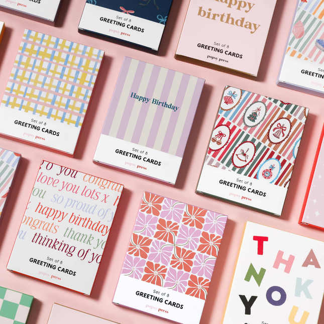 Retro Flower Pattern Mini Card Boxed Set