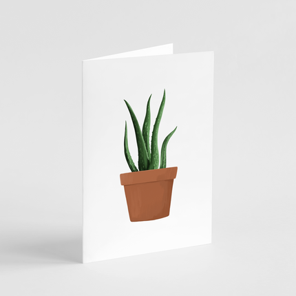 Aloe Vera Plant Card