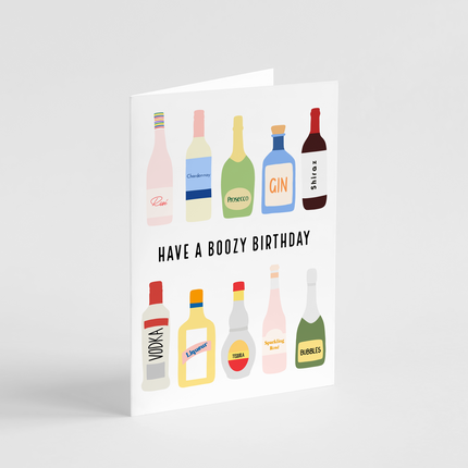 Boozy Birthday Card