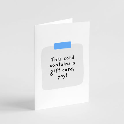 This Card Contains a Gift Card Card