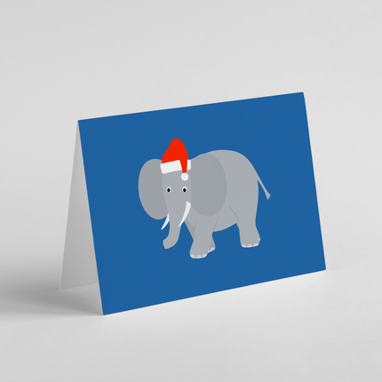 Elephant Christmas Card