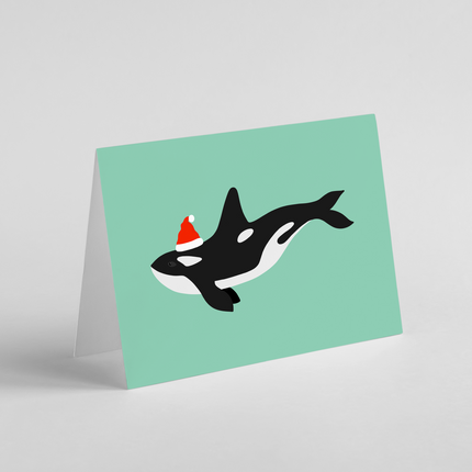 Whale Christmas Card