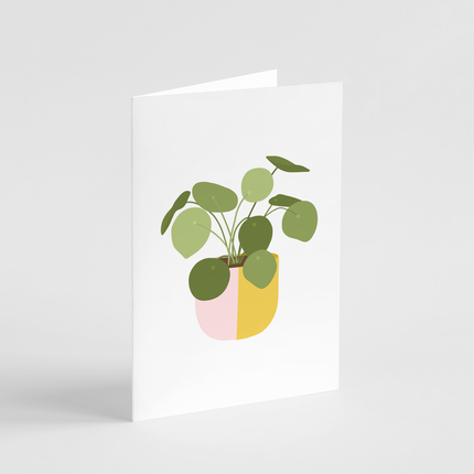 Chinese Money Plant Card