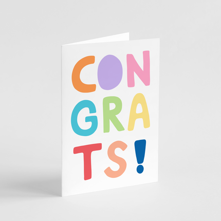 Colourful Congrats Card