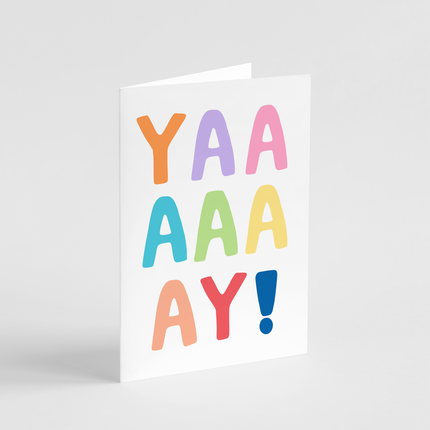 Colourful YAY Card