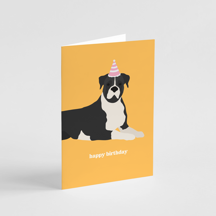 Boxer Birthday Card