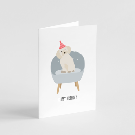 Maltese Birthday Card