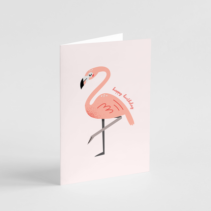 Flamingo Birthday Card