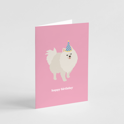 Pomeranian Birthday Card
