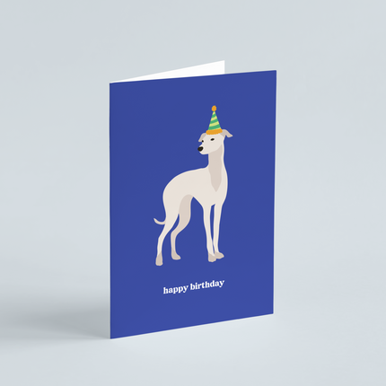 Whippet Birthday Card