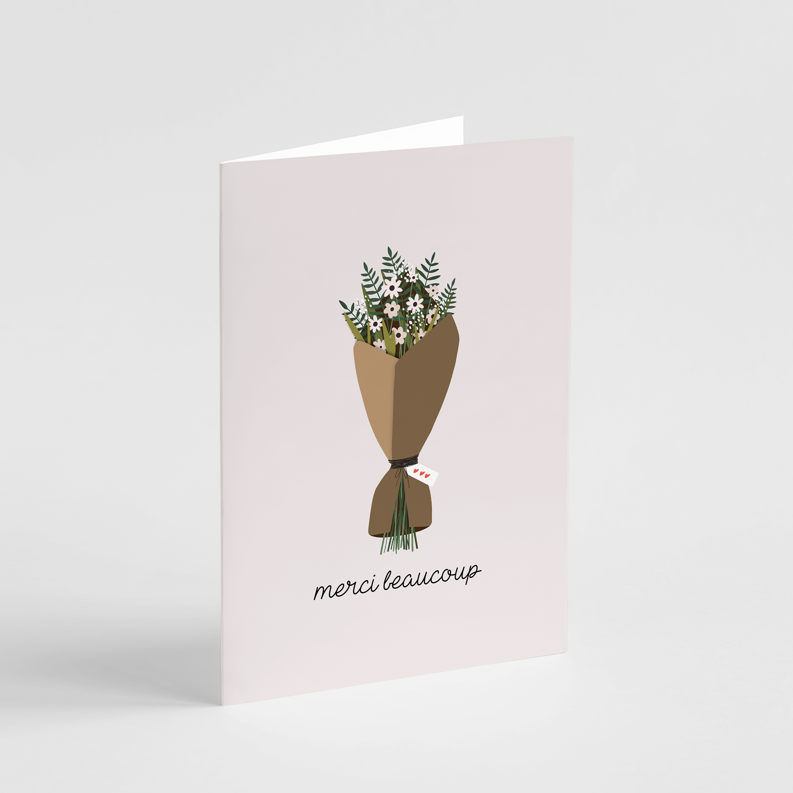 Merci Beaucoup Bouquet Card