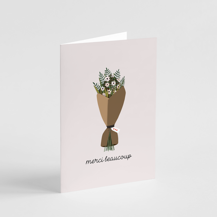 Merci Beaucoup Bouquet Card