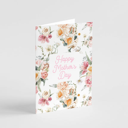 Pink Floral Mother's Day Card