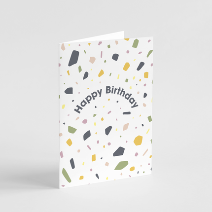 Terrazzo Happy Birthday Card