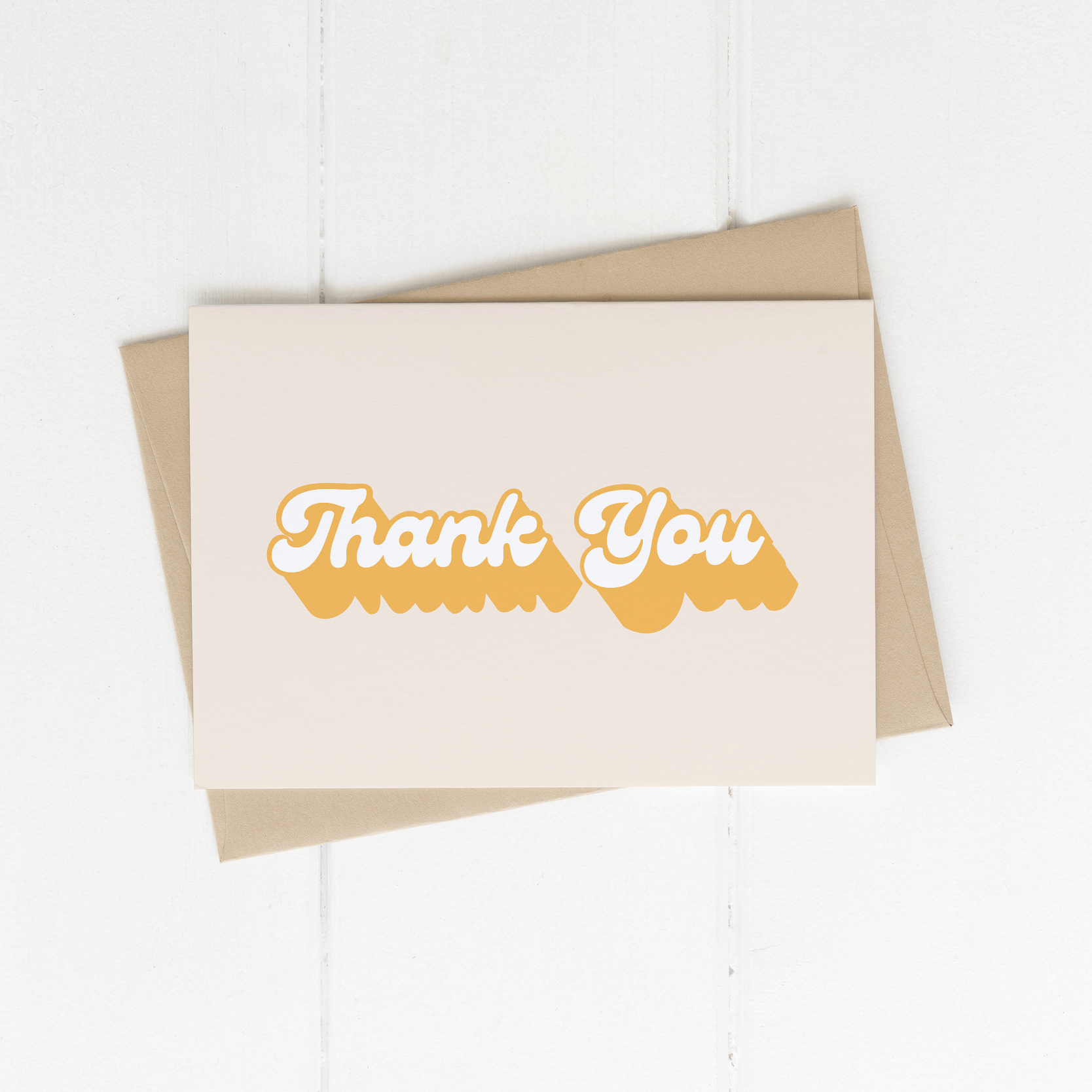 Retro Thank You Card